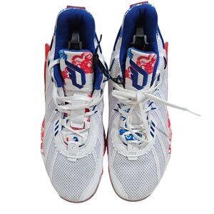 Adidas D.O.N. Issue 3 Basketball Sneakers Size 9 White/Red/Blue Mesh Mens